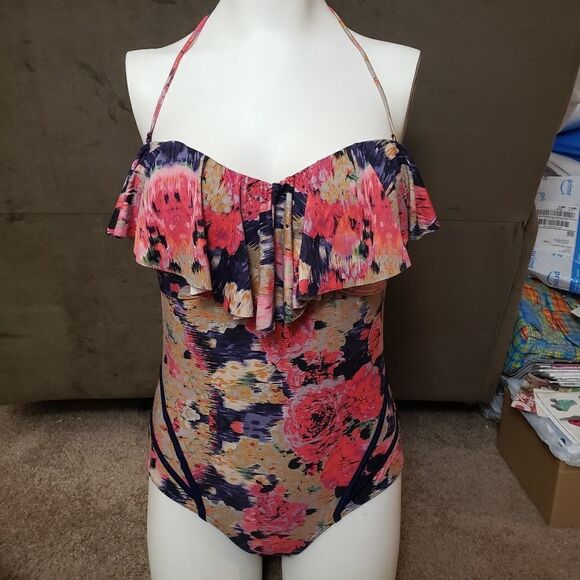 BOND-EYE AUSTRALIA FLORAL PRINT ONE PIECE SIZE 10 - Picture 1 of 7